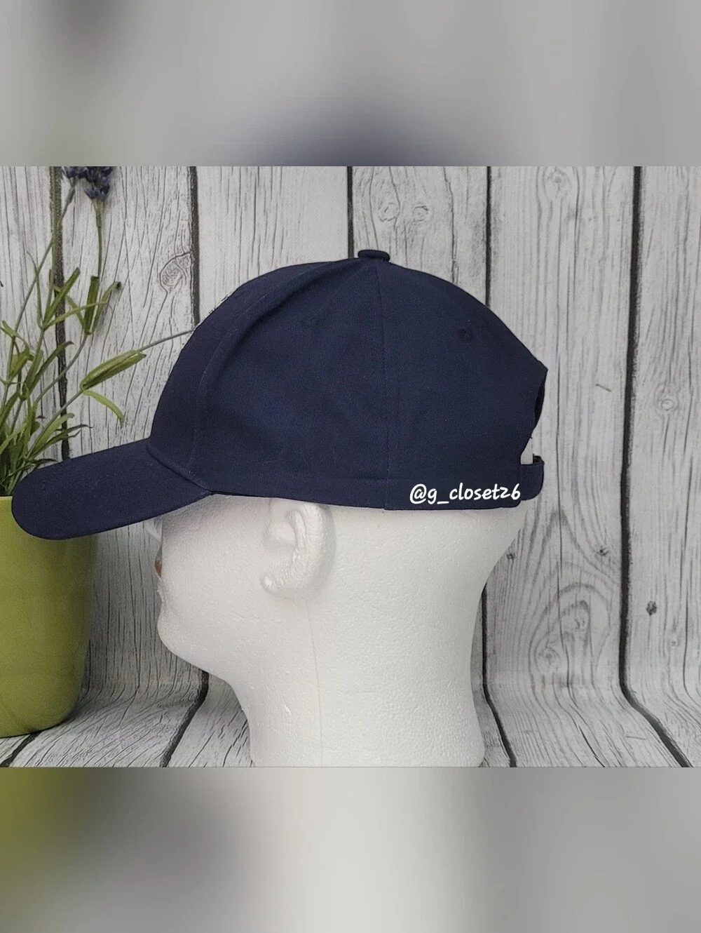 Cadillac Embroidered Crest Navy Baseball Cap